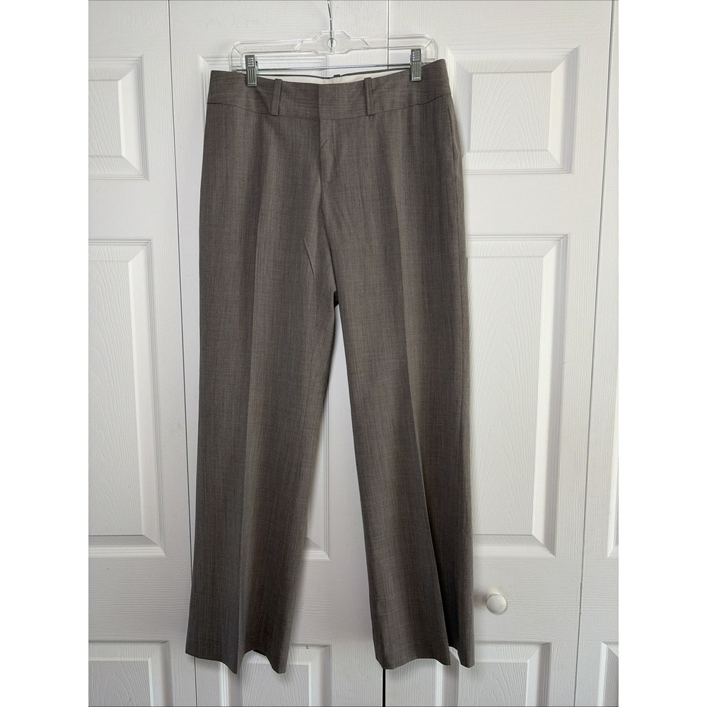 Banana Republic Jackson Fit Trouser Womens 10 Brown Wool Stretch Pants Size 10